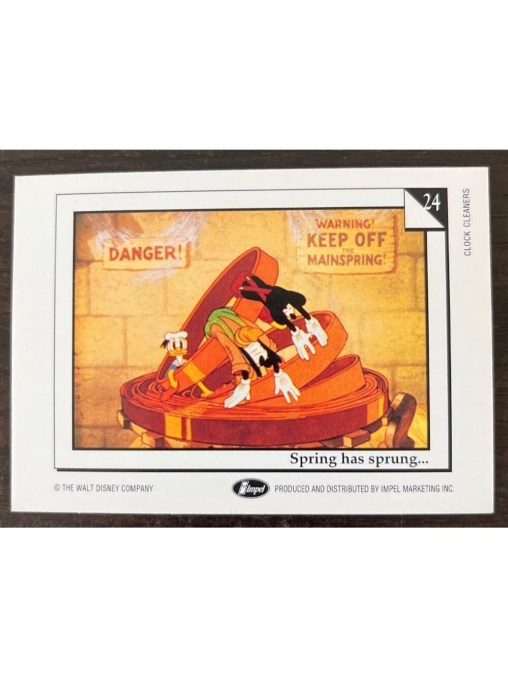 10 For $5 1991 Impel Disney Trading Cards #24 Spring Has Sprung Clock Cleaners